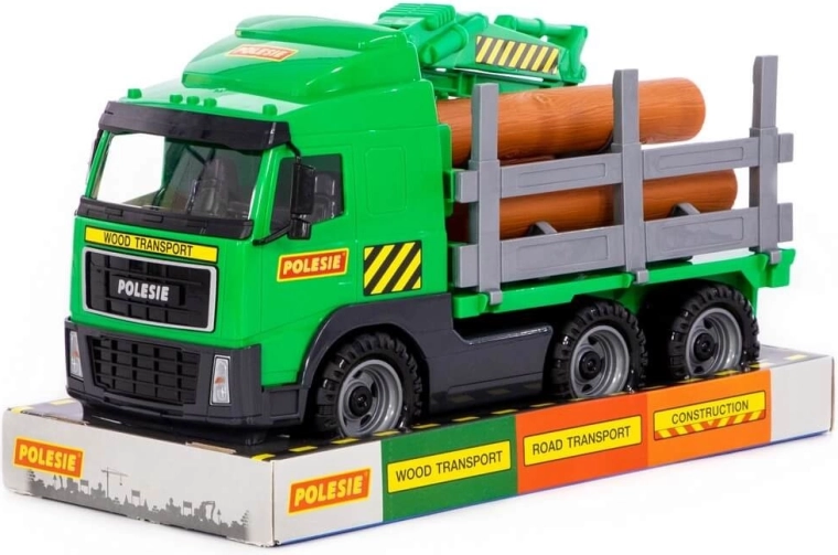 Children's Volvo logging truck with crane - 1 piece