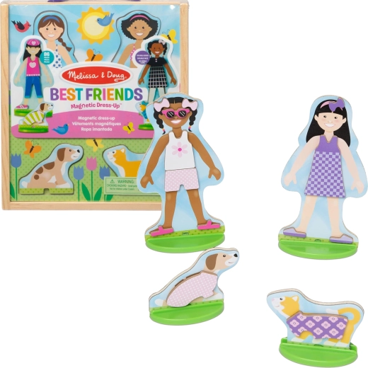 Magnetilised riietatavad nukud Melissa & Doug Best Friends