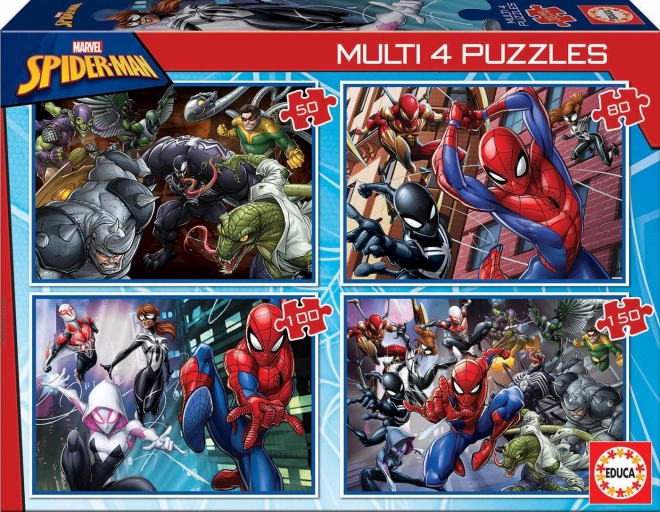 Educa pusle Spiderman 4-ühes