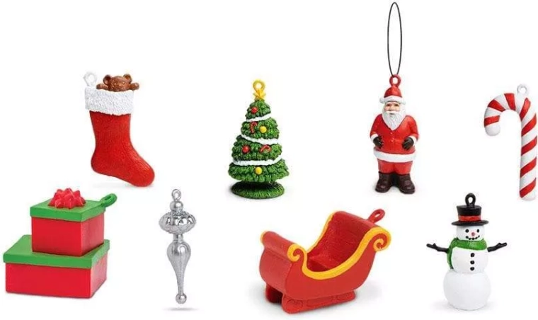 8 jõuluteemalist minifiguuri ühes pakendis