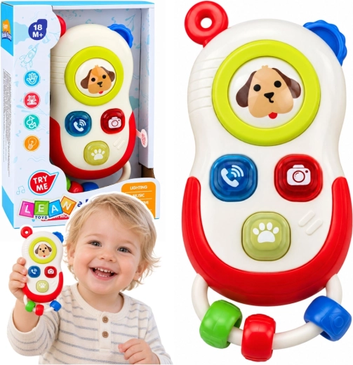 Interaktiivne laste telefon tulede ja helidega 18m+ – 1 tk