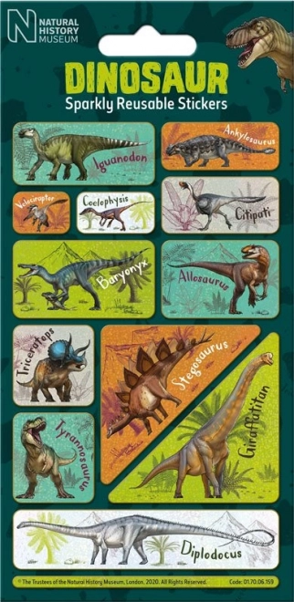 Glitter Dinosaur Stickers