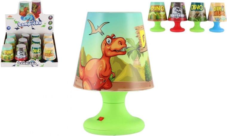 Mini laste dinosauruseteemaline patareitoitel lamp