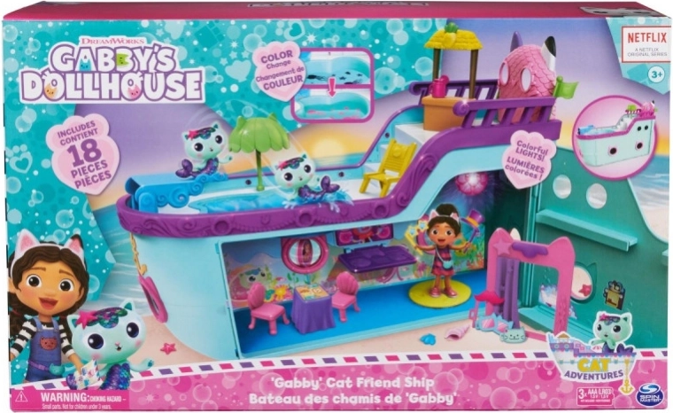 GABBY’S DOLLHOUSE Kasside sõpruse laev – mängukomplekt Meri-Kitty ja Gabiga