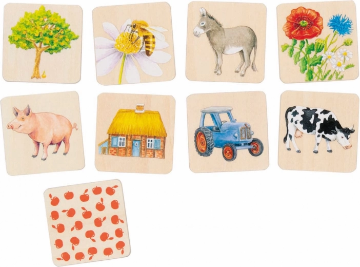 Wooden Memory Game Countryside by GOKI