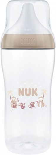 NUK Perfect Match beebilutt temperatuurikontrolliga XL monkey 360 ml