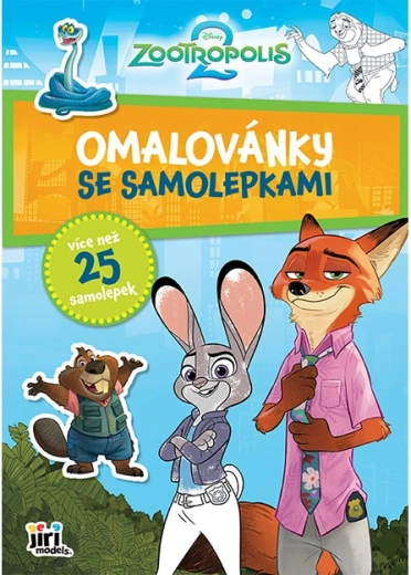 A4 colouring book with stickers Zootropolis - 1 piece