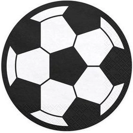 Paberist salvrätikud jalgpallipall 13,5 cm, 20 tk