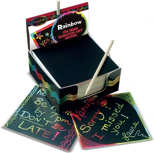Scratch Art Set with Multicolored Cards for Kids