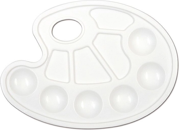 Maalipalett CONCORDE, valge, 10 pesaga