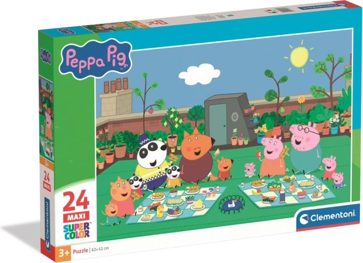 Pusle 24 MAXI Super Color PEPA PIG firmalt Clementoni