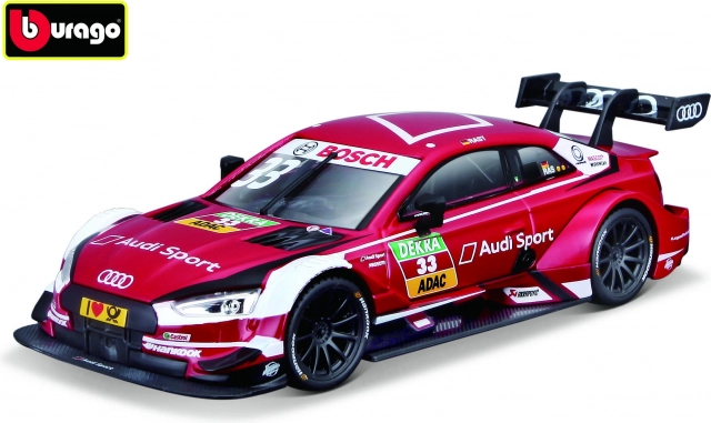 Bburago Race Audi Sport RS 5 DTM 2018 René Rast 1:32 punane mudel