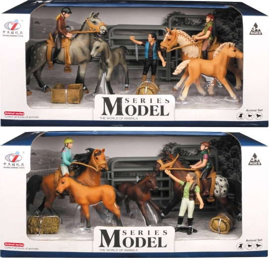 Farm Animals – Horse Set with Rider and Accessories