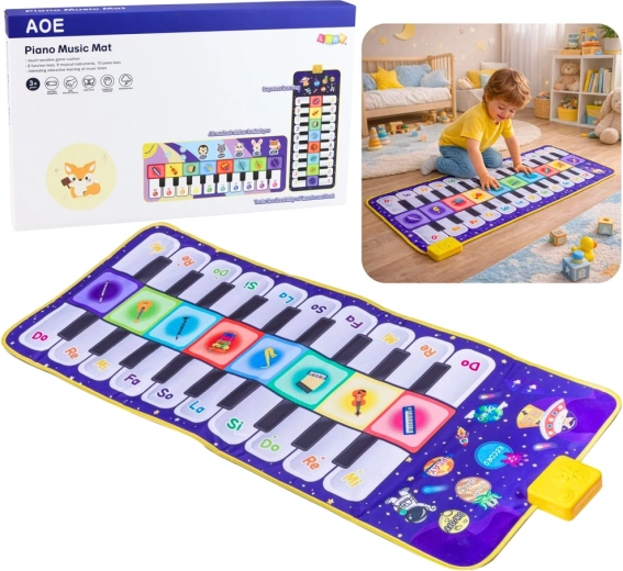 Music interactive dance mat – little piano Cosmos 120 × 48 cm