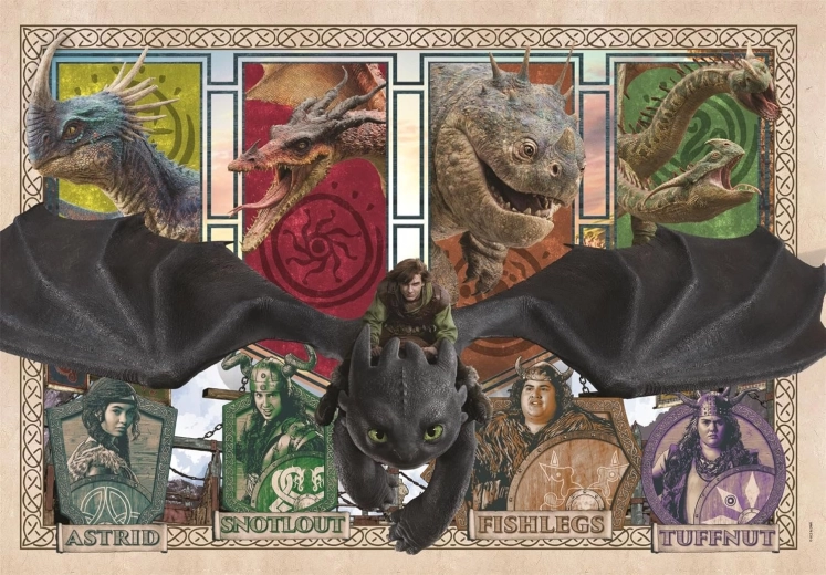 Clementoni puzzle How to Train Your Dragon SuperColor 300 pieces