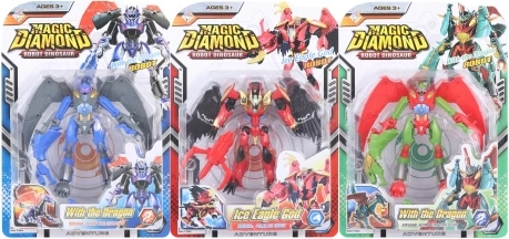 Transforming Robot Dinosaur – Plastic Toy for Kids 3+