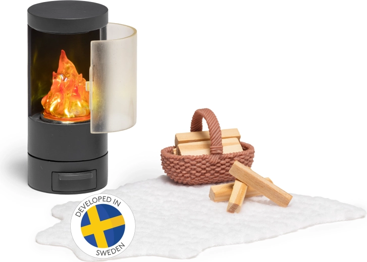 Lundby dollhouse fireplace set