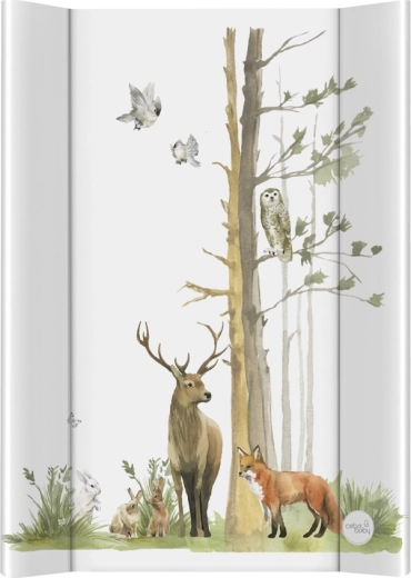 Pehme 2-äärega mähkimisalus 50 × 70 Basic Woodland CEBA BABY