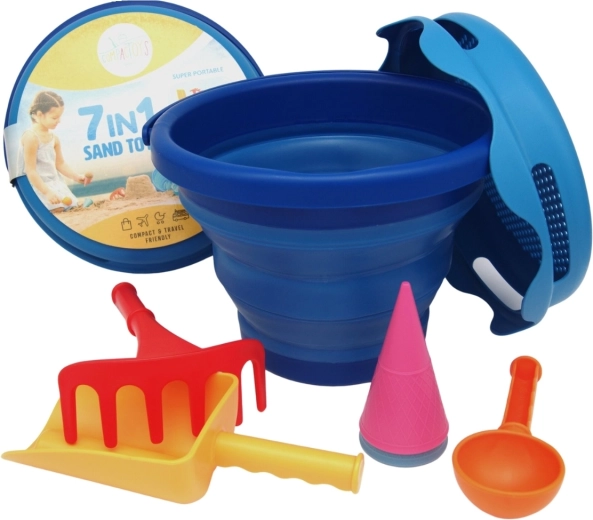 Compactoys kokkupandav liivamängukomplekt 7in1 sinine