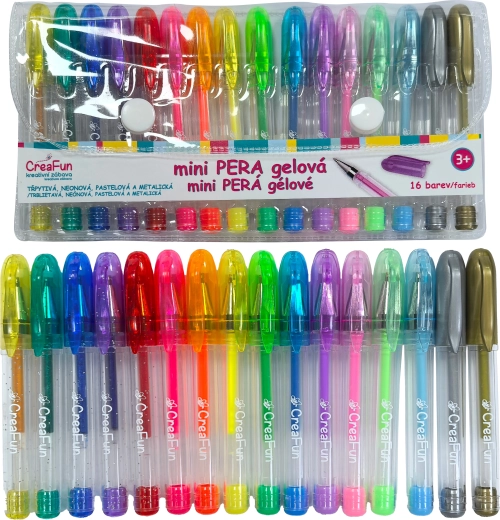 CreaFun geelist mini pliiatsid 16 värvi