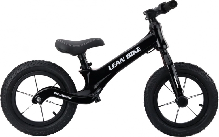 Magnezio RS Balance Bike with Ultra-Light Magnesium Frame, 12" EVA Wheels – Black