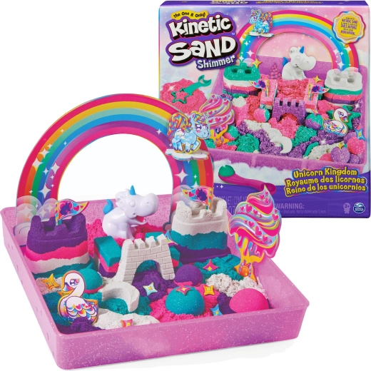 Kinetic Sand Unicorn Kingdom 907 g with glitter and accessories