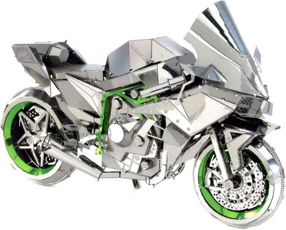 3D metallpusle Kawasaki Ninja H2R ICONX firmalt Metal Earth