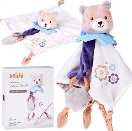 Cuddly Teddy with Teether and Blanket KAICHI My Sweet Ko Bear