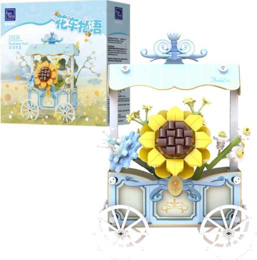 Pantasy Building Set: Flower Cart with Sunflower, 265 pieces