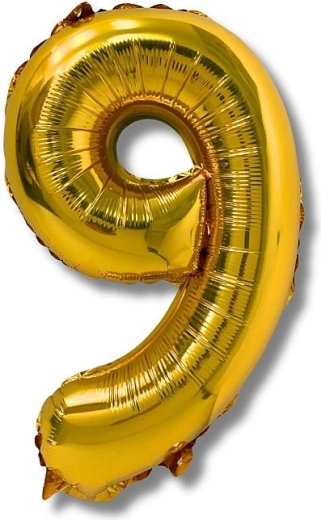 Fooliumõhupall number 9, 40 cm, kuldne