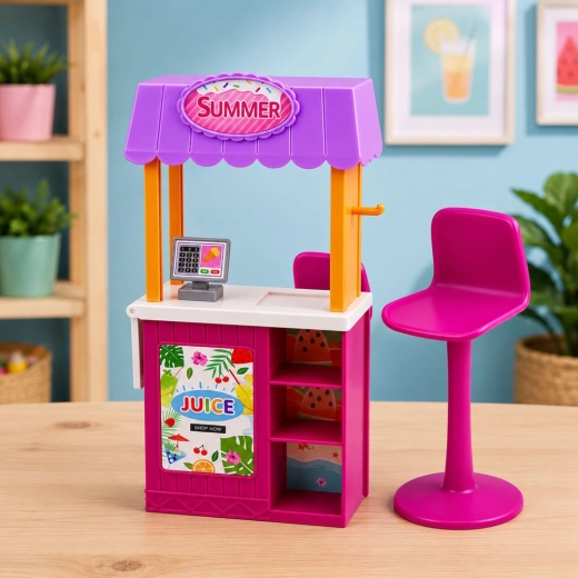 Stand for playing shop and serving