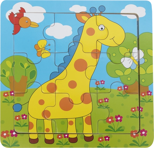 Babu educational wooden puzzle Giraffe