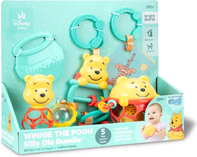 Disney Baby Karupoeg Puhhi multisensoorne kinkekomplekt – 5 tk