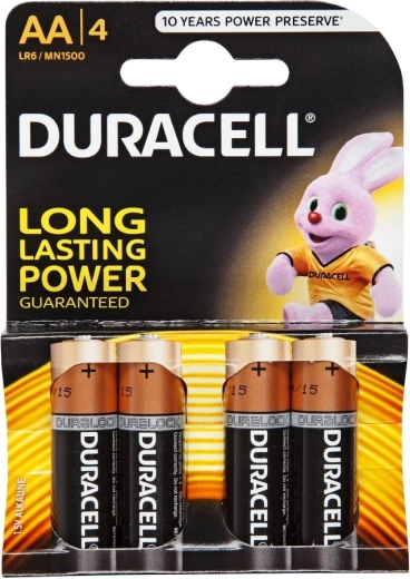 Patareid AA DURACELL Basic LR6, 1,5 V, 4 tk