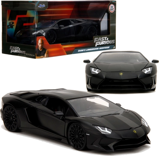 Jada Toys Fast & Furious Shaw’ Lamborghini Aventadori automudel, must
