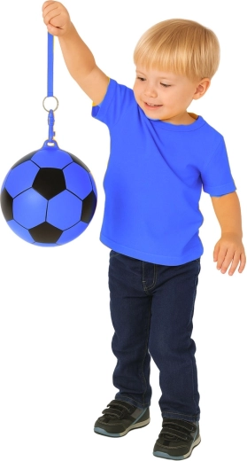 Jalgpallidisain ja ere sinine värv