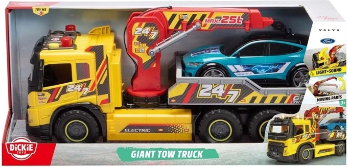 Dickie Toys Giant Volvo puksiirauto valguse ja heliga