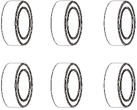 JAMARA kuullaager 6 × 10 × 3 mm – 1 tk
