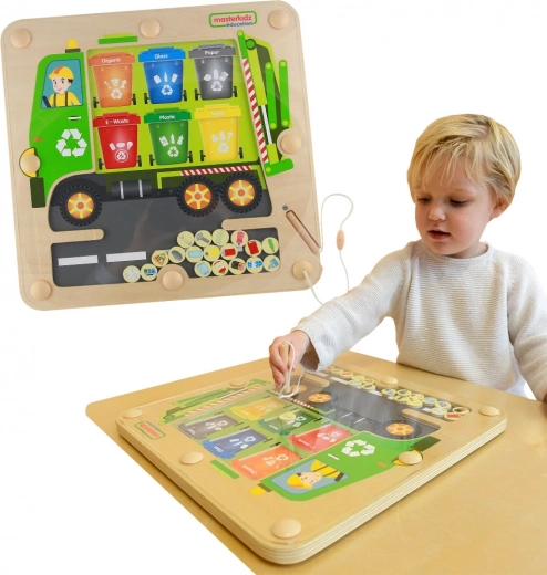 Masterkidz magnettahvel prügi sorteerimiseks – Montessori taaskasutusveok