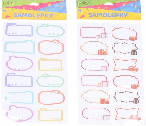 Self-adhesive name labels