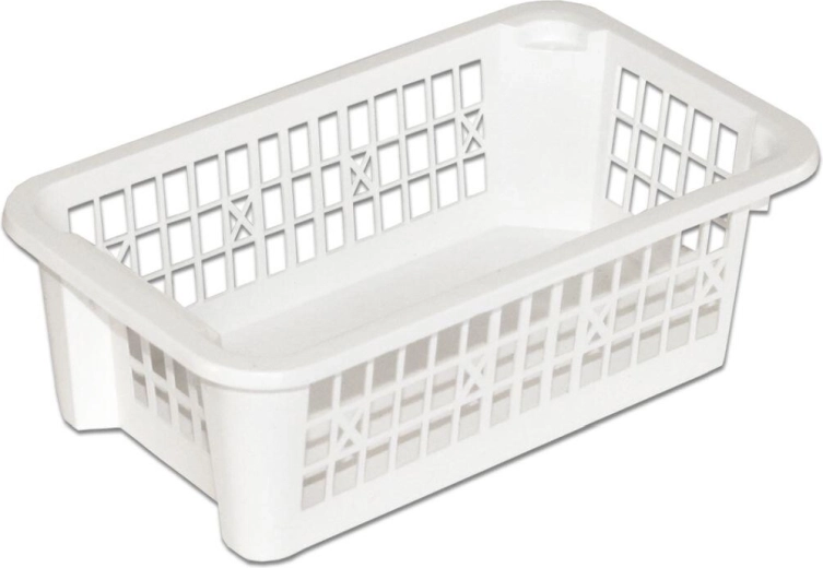Plastic stackable basket 20 × 12 × 6 cm, color mix