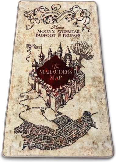 Harry Potteri uksematt „Marauderi kaart” 76 × 133 cm
