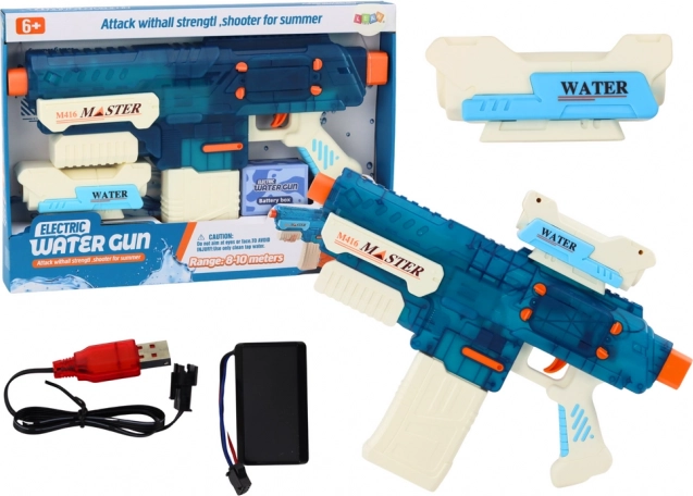 Akutoitel veepüstol M416, 500 ml, laskekaugus 8–10 m