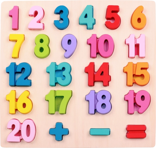 2Kids Toys wooden insert puzzle math – big counting