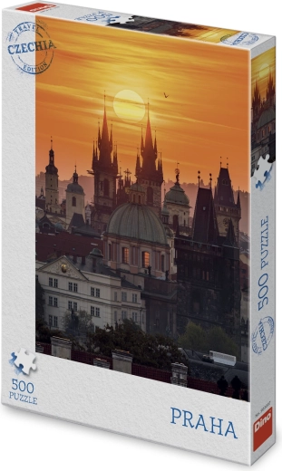 Puzzle Praha sajatornine 500 tükki