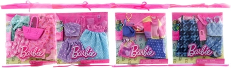 Barbie nukkudele 2 rõivakomplekti komplekt