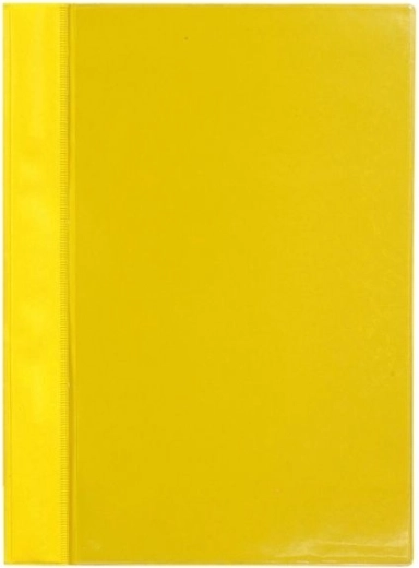 A4 PVC Fast Binder with Front Pocket, Yellow