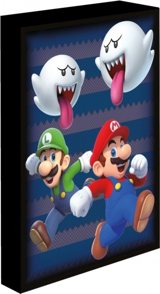 Illuminated LED Picture Super Mario 30x40 cm