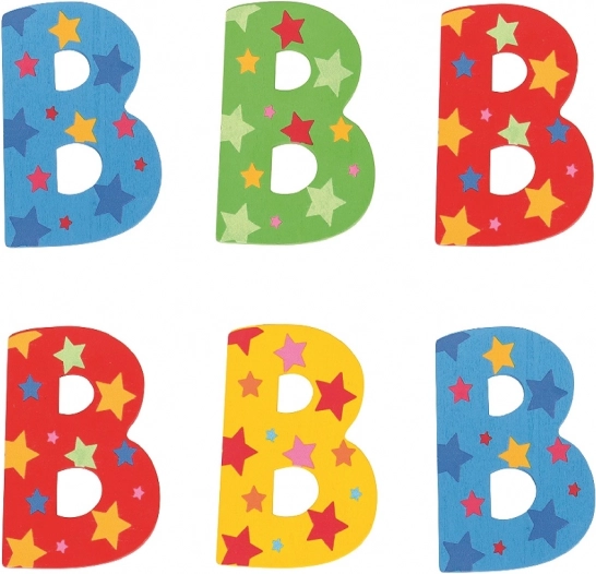 Bigjigs Toys puidust täht B tähtedega