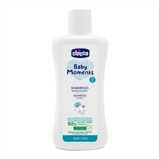 Chicco Baby Moments shampoo for children 92% natural ingredients 200 ml